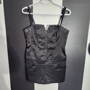 Bebe Satin Romper
